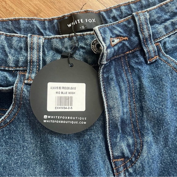 NWT White Fox Always Be Friends Jeans, Sz S - Picture 3 of 4